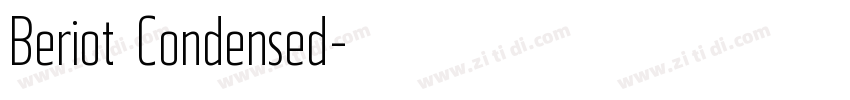 Beriot Condensed字体转换